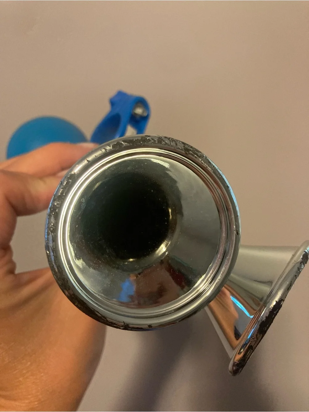 Blue Bike Horn with Bulb Squeeze - Kids Toy